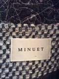 Minuet Dark Grey & Ivory Weave Wool & Alpaca Blend Jacket Size 14 - Whispers Dress Agency - Sold - 5