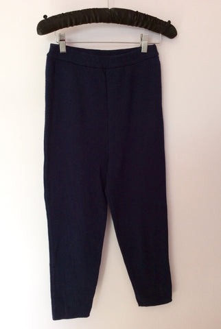 Vintage Jaeger Dark Blue Knit Leggings Size M - Whispers Dress Agency - Sold