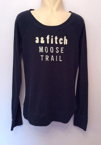 Abercrombie & Fitch Kids Dark Blue Long Sleeve Top Size L - Whispers Dress Agency - Boys T Shirts & Tops - 1