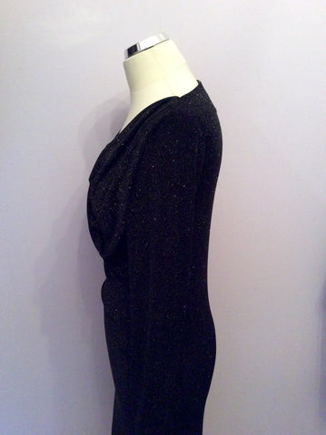 Vivienne Westwood Black & Silver Sparkle Dress Size S - Whispers Dress Agency - Sold - 4