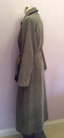 Four Seasons Grey Belted Full Length Mac Size S - Whispers Dress Agency - Womens Coats & Jackets - 2