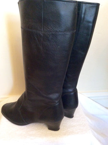 Brand New Portland Black Leather Boots Size 8/42 Wide Fit - Whispers Dress Agency - Sold - 3