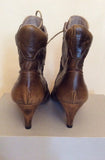 Brand New Firetrap Brown Lace Up Ankle Boots Size 3/36 - Whispers Dress Agency - Sold - 4