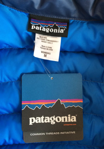 Brand New Patagonia Fiona Blue Goosedown Padded Parker Coat Size M - Whispers Dress Agency - Womens Coats & Jackets - 3