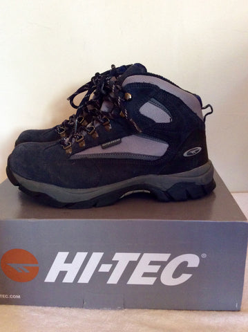 Hi Tec Navy,Grey & Charcoal Waterproof Walking Boots Size 7/40 - Whispers Dress Agency - Sold - 3