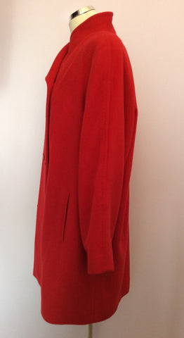 Windsmoor Red Wool & Angora Blend Coat Size 16 - Whispers Dress Agency - Sold - 2