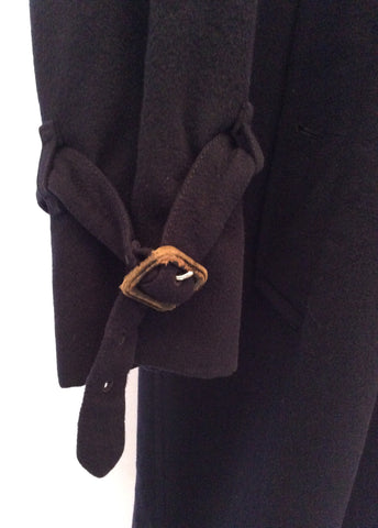 Burberry Dark Blue Wool & Alpaca Coat Size L - Whispers Dress Agency - Mens Coats & Jackets - 7