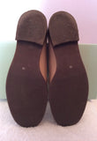 John Lewis Blush / Beige Leather Moccasins/ Loafers Size 5/38 - Whispers Dress Agency - Womens Flats - 3