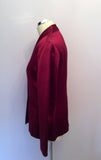 Whistles Dark Red Satin Jacket Size 12 - Whispers Dress Agency - Womens Suits & Tailoring - 2