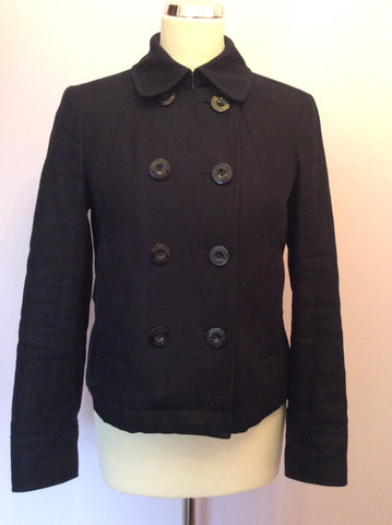 Hobbs Dark Blue Double Breasted Jacket Size 8 - Whispers Dress Agency - Womens Coats & Jackets - 1