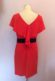 COAST CORAL RED SILK DRESS SIZE 14 - Whispers Dress Agency - Womens Dresses - 3