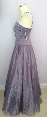 Brand New Yve London Mauve Ball Gown / Prom Dress Size S - Whispers Dress Agency - Womens Dresses - 4