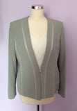 Jacques Vert Fern Green 3 Piece Skirt Suit Size 10 Formal Hat & Bag - Whispers Dress Agency - Womens Special Occasion - 1