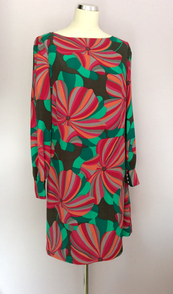 Monsoon Multi Coloured Print Shift Dress Size 14 - Whispers Dress Agency - Sold - 1