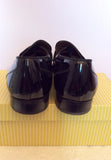 Vintage Grenson Black Patent Leather Carlos Slip On Shoes Size 8.5 /42.5 - Whispers Dress Agency - Sold - 4