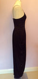 Vintage Designer Roland Klein Black Sparkle Evening Dress Size 10 - Whispers Dress Agency - Sold - 3