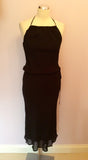 Coast Black Halterneck Dress Size 8 - Whispers Dress Agency - Womens Dresses - 1