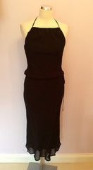 Coast Black Halterneck Dress Size 8 - Whispers Dress Agency - Womens Dresses - 1