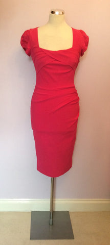 BRAND NEW DIVA CATWALK HOT PINK WIGGLE PENCIL DRESS SIZE L - Whispers Dress Agency - Sold - 1