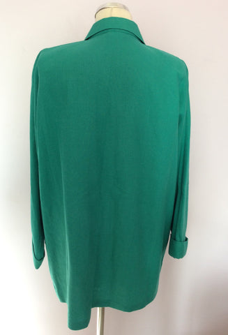 Brand New Patricia Dawson Of Harrogate Green Cotton & Linen Trouser Suit Size L - Whispers Dress Agency - Womens Suits & Tailoring - 3