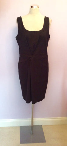 BRAND NEW ARMANI EXCHANGE BLACK PONTE MINI DRESS SIZE 14 - Whispers Dress Agency - Sold - 1