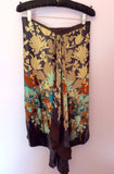 Penny Black Multi Coloured Print Silk Wrap Skirt Size 10 - Whispers Dress Agency - Womens Skirts - 2
