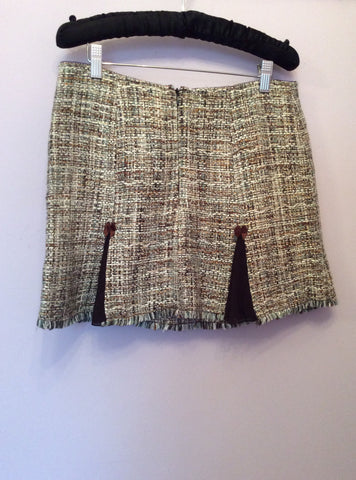 Kaliko Brown & Ivory Weave Skirt Suit Size 40/42 UK 12/14 - Whispers Dress Agency - Sold - 6