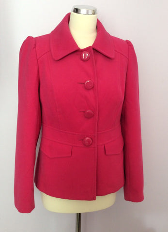 Marks & Spencer Fushia Pink Jacket Size 10 - Whispers Dress Agency - Womens Coats & Jackets - 1