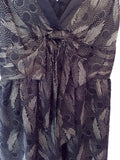 Ted Baker Black & White Print Silk Dress Size 0 UK 6 - Whispers Dress Agency - Womens Dresses - 2