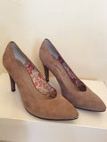 Brand New Tamaris Beige Suede Court Shoes Size 3.5/36 - Whispers Dress Agency - Womens Heels - 2