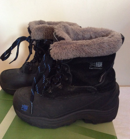 Karrimor Junior Black / Blue Suede Snow / Walking Boots Size 11 - Whispers Dress Agency - Boys Footwear - 3