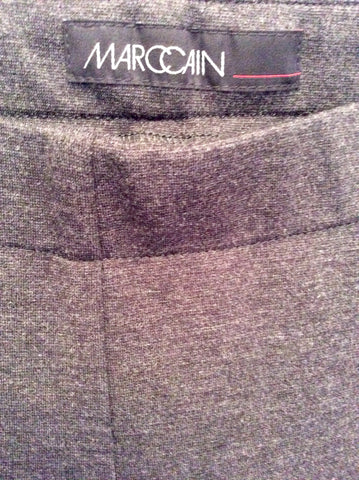 Marccain Dark Grey Smart Stretch Pants Size N3 UK 12/14 - Whispers Dress Agency - Sold - 2