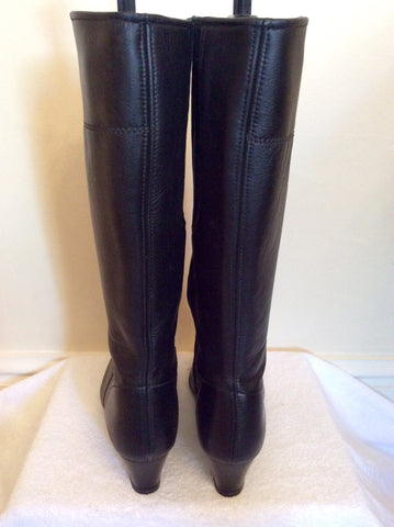Brand New Portland Black Leather Boots Size 8/42 Wide Fit - Whispers Dress Agency - Sold - 4