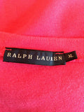 Ralph Lauren Pink V Neck T Shirt Size XL - Whispers Dress Agency - Sold - 2