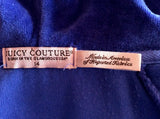 Juicy Couture Purple Velour Hooded Top Size 14 - Whispers Dress Agency - Womens Activewear - 3