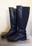 Brand New Russell & Bromley Aquatalia Black Leather Boots Size 7.5/41 - Whispers Dress Agency - Sold - 5