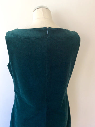 LAURA ASHLEY GREEN FINE CORDROY SHIFT DRESS SIZE 14 - Whispers Dress Agency - Sold - 6