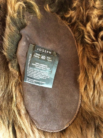 JOSEPH DARK BROWN LAMBSKIN COAT SIZE 40 UK 12 - Whispers Dress Agency - Womens Coats & Jackets - 6