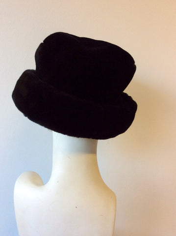 ACCESSORIZE BLACK FAUX FUR HAT - Whispers Dress Agency - Womens Formal Hats & Fascinators - 3