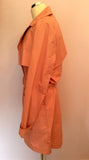 Brand New Tommy Hilfiger Salmon Pink Trench Coat / Mac Size L - Whispers Dress Agency - Sold - 2