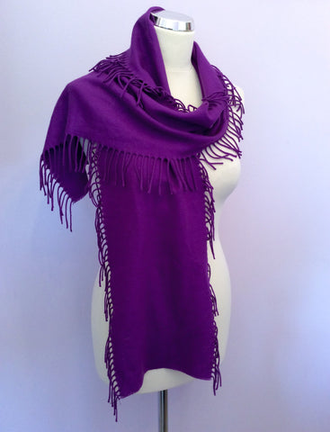Reiss Purple Fringed Scarf - Whispers Dress Agency - Womens Scarves & Wraps - 1