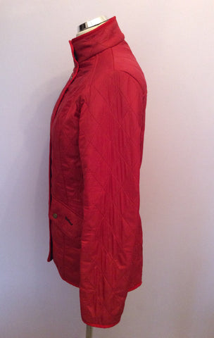 Barbour Red Cavalary Polarquilt Jacket Size 12 - Whispers Dress Agency - Sold - 4