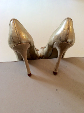 BRAND NEW CARVELA CHAMPAGNE GOLD HEELS SIZE 3.5/36 - Whispers Dress Agency - Sold - 4