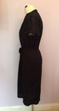 Betty Jackson Black Cotton Shirt Dress Size 16 - Whispers Dress Agency - Sold - 3